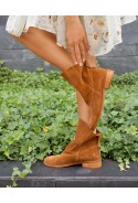Zamszowe botki Laurene camel