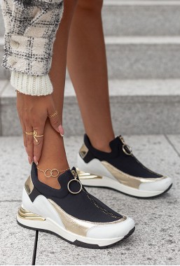 Biało-czarne sneakersy Marien