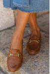 Brązowe loafersy Inma