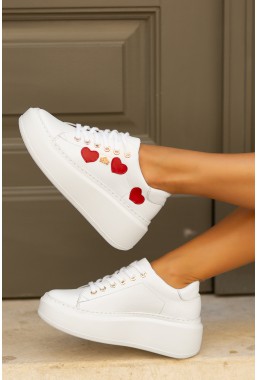 Białe trampki Valenta