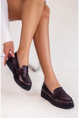 Mokasyny Claret bordo F