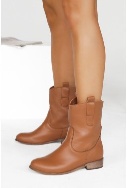 Wsuwane botki Eloria camel